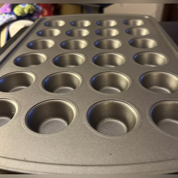 Two Mini Cupcake Muffin Tart Baking Pans 24 Non-Stick Aluminum - Picture 4 of 4